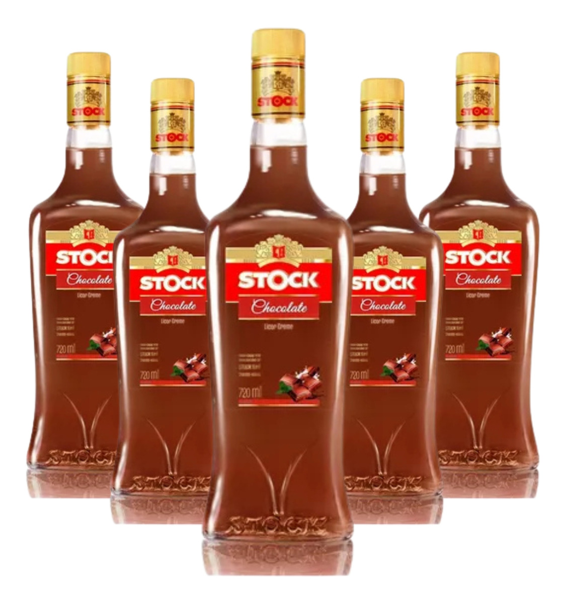 Licor Chocolate Y Menta Stock 720ml Pack X6 Botellas Trex