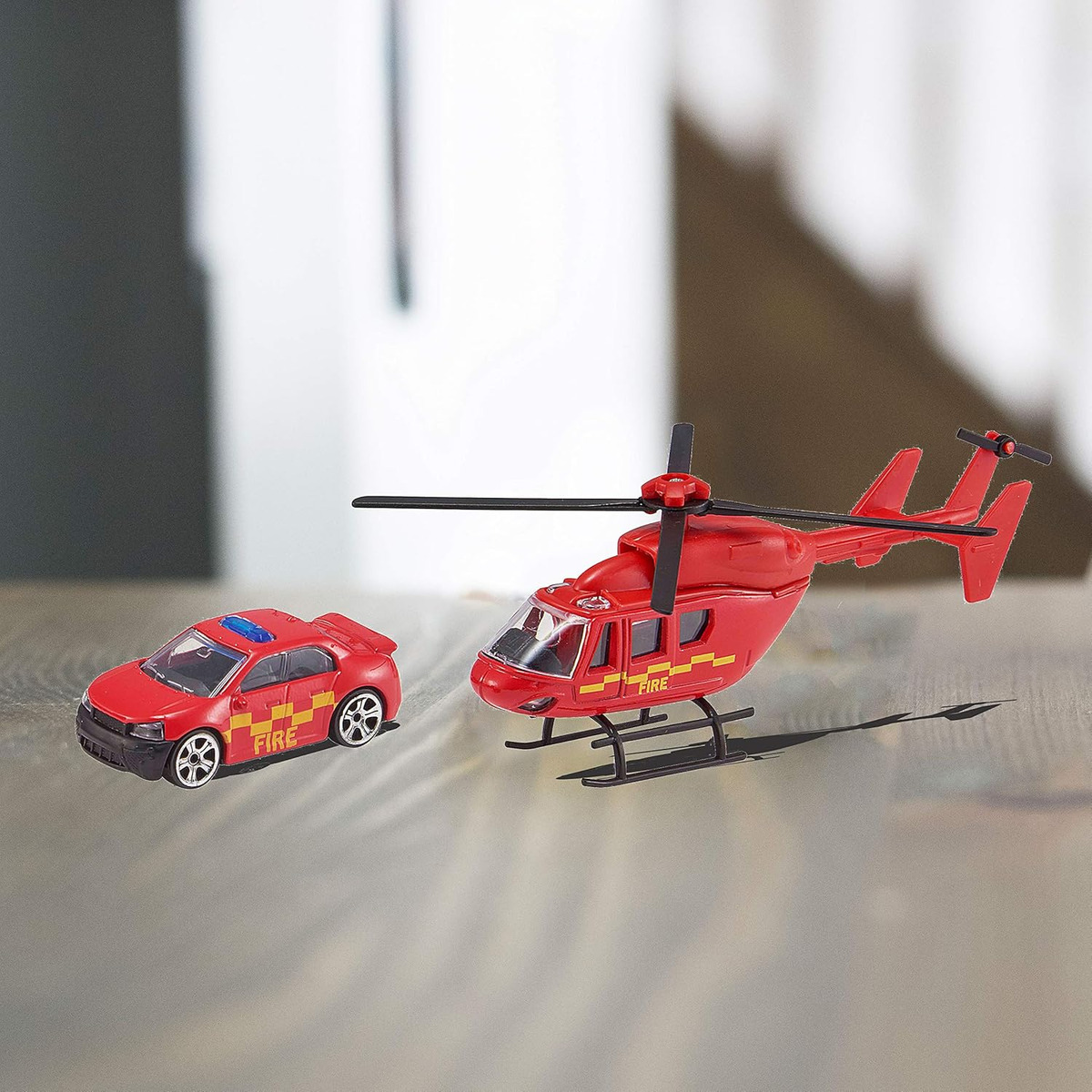 Set Ambulancia Camion Bombero + Accesorios Teamsterz Tx