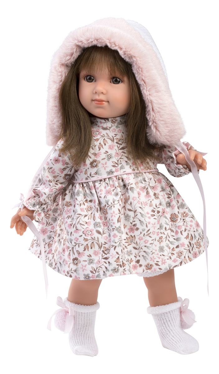 Muñeca Realista Sara 35 Cm Vestido Sombrero Llorens Trex
