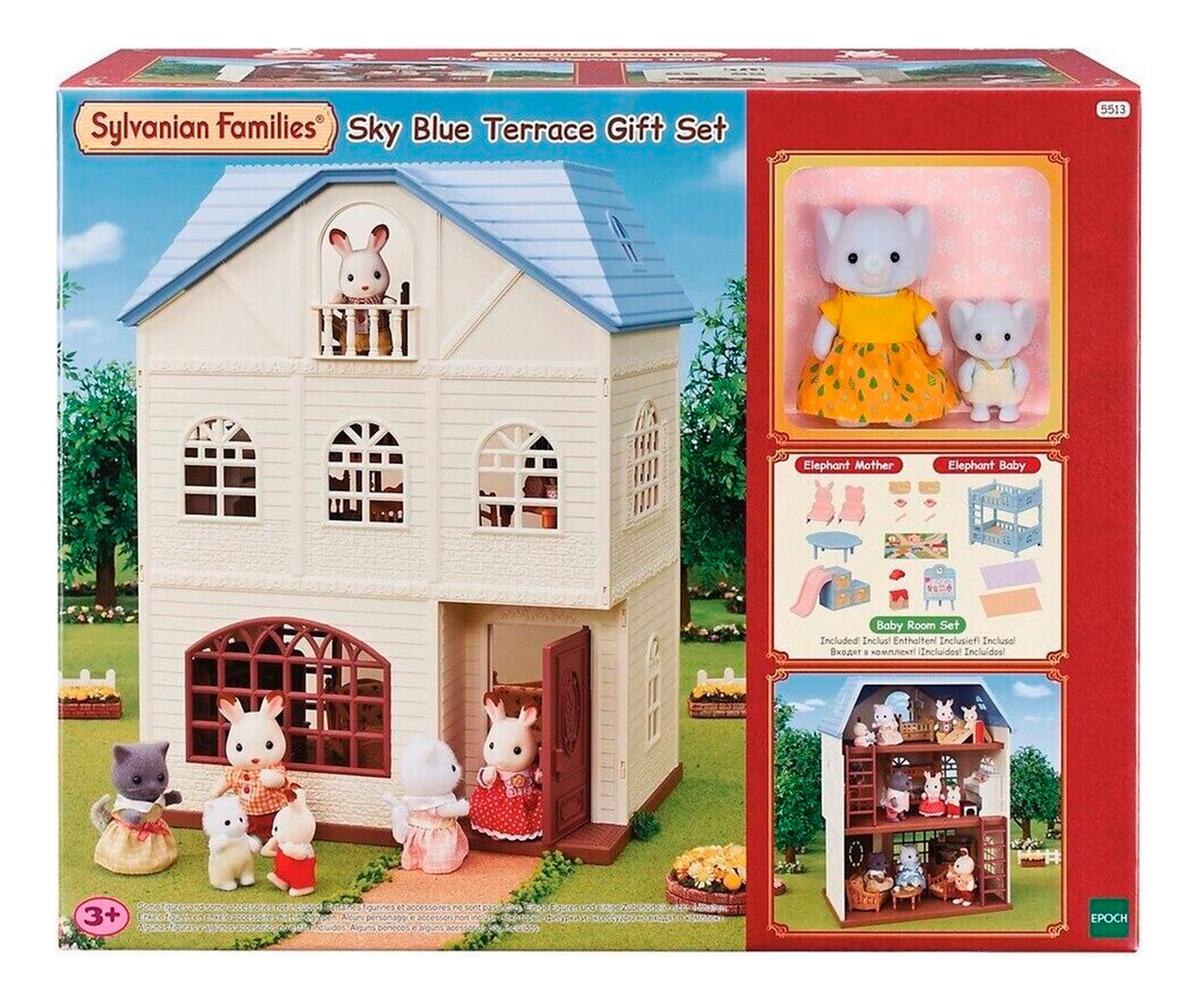 Sylvanian Families Casa Casita 3 Pisos Balcón Juguete Muñeco