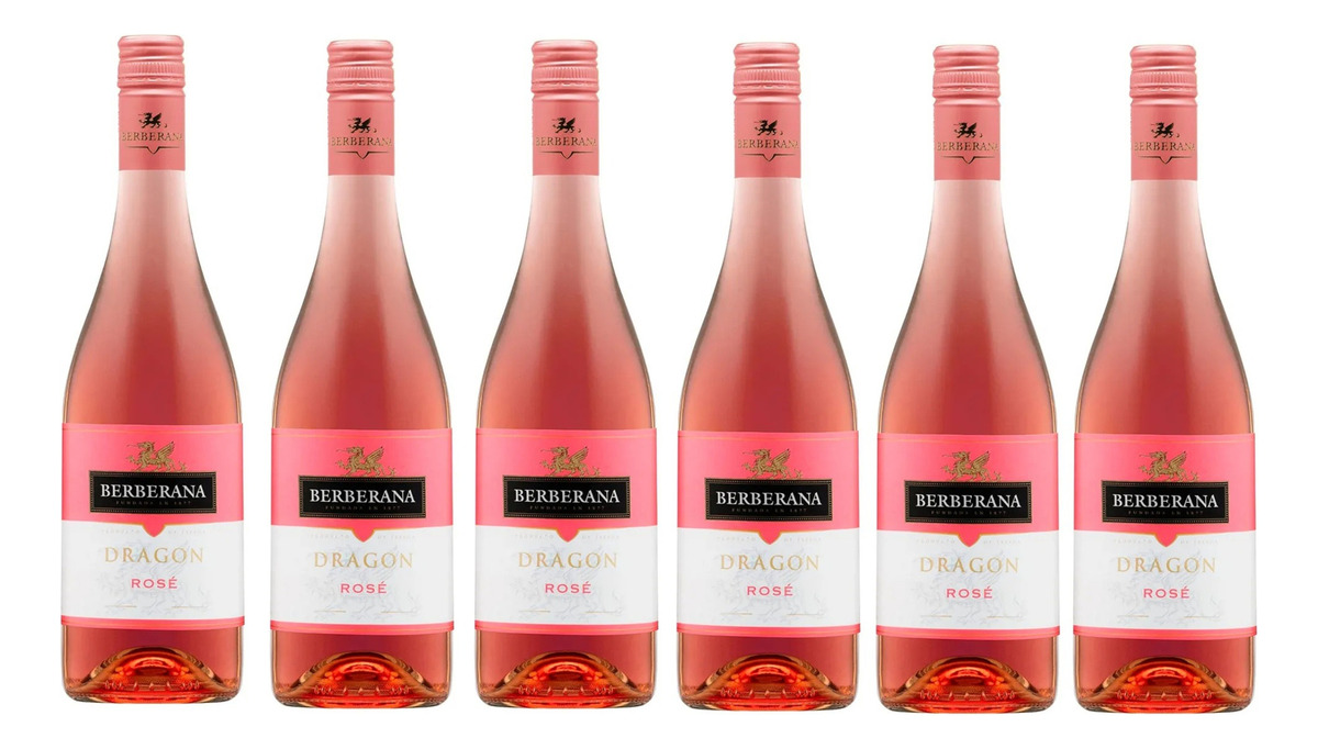 Vino X6 Dragon Rose Berberana Botella 750 Ml Calidad Trex