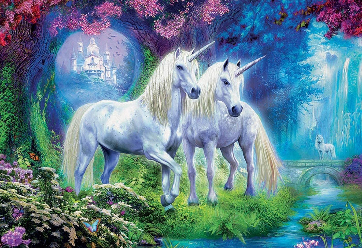 Puzzle Rompecabezas Unicornios En Bosque 500 Piezas Educa Tx