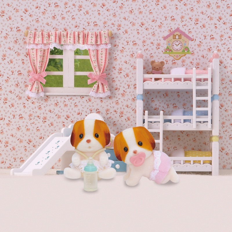 Sylvanian Families Gemelos Bebe Perro Chiffon Muñeco Juguete