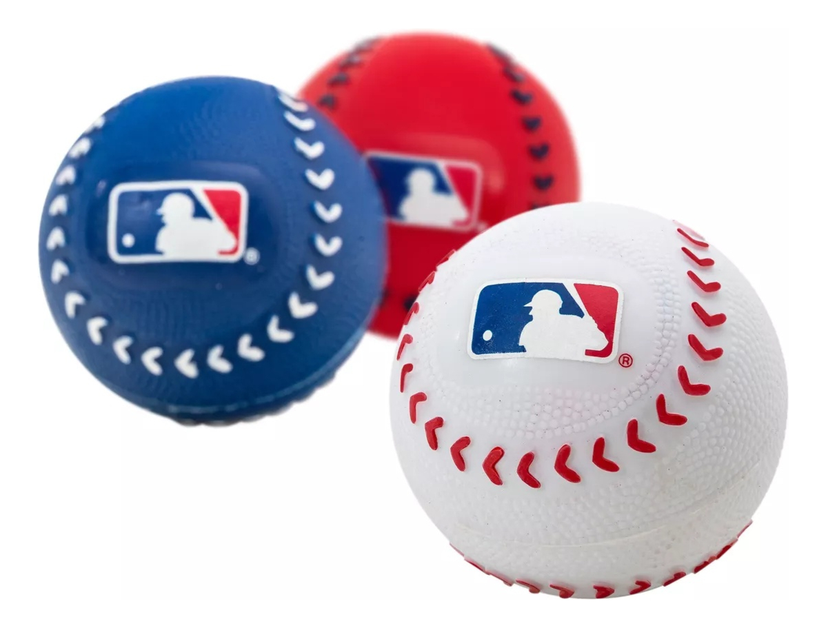 Pelotas Béisbol Franklin X3 Azul Rojo Blanco Calidad Trex