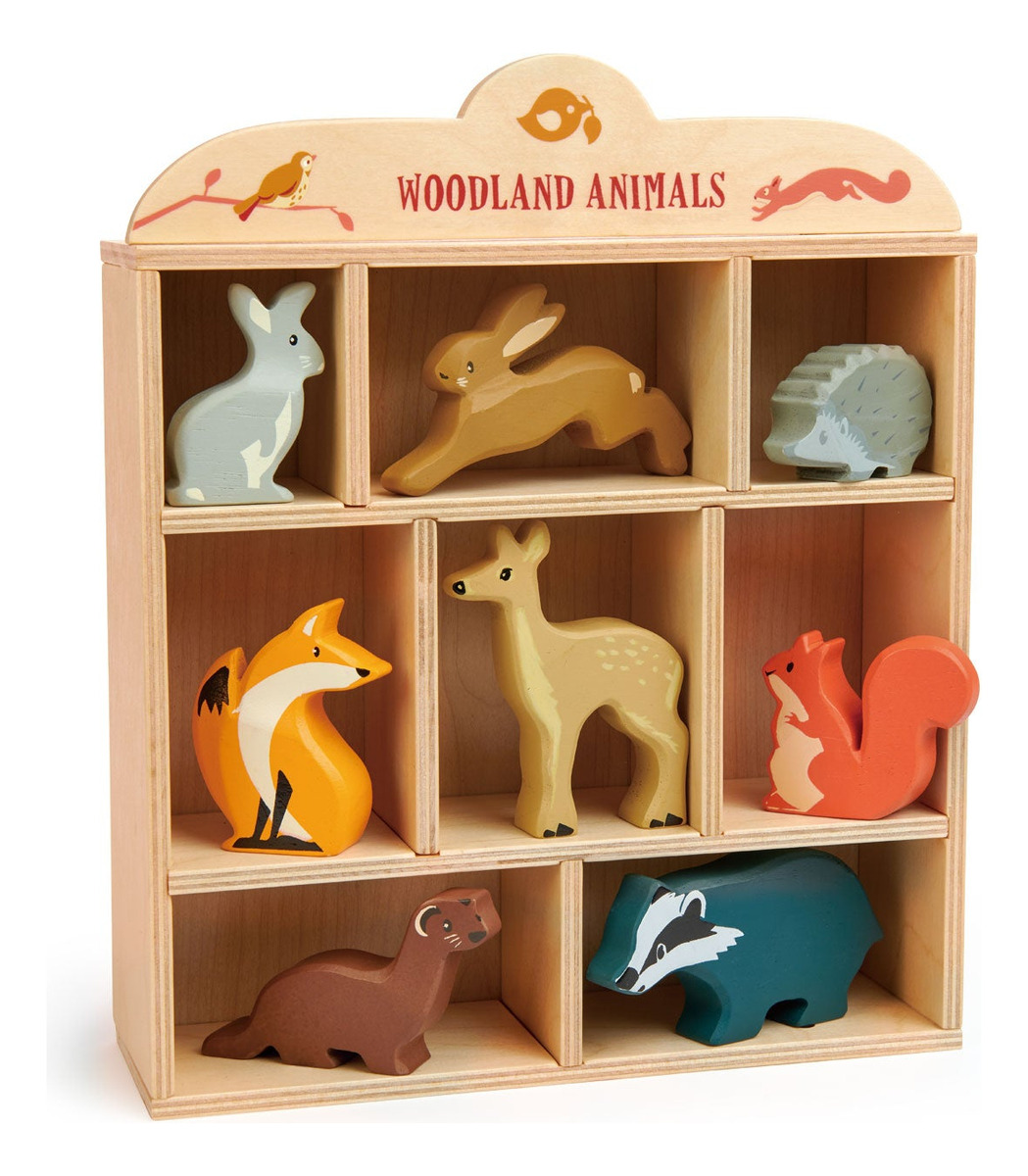 Tender Leaf Toys Animales Del Bosque Madera Juguete Niños Tx