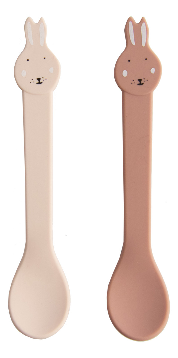 Pack 2 Cucharas Silicona Coneja Niños Color Trixie Trex