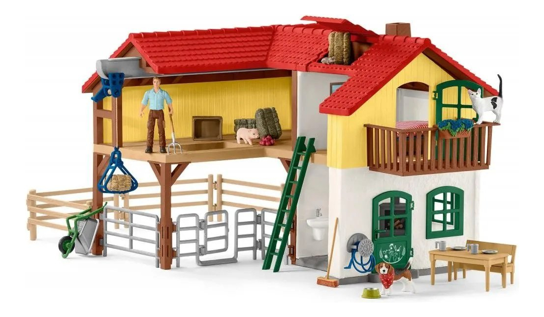 Gran Casa Campo Schleich Juguete Niño Diversion Calidad Trex