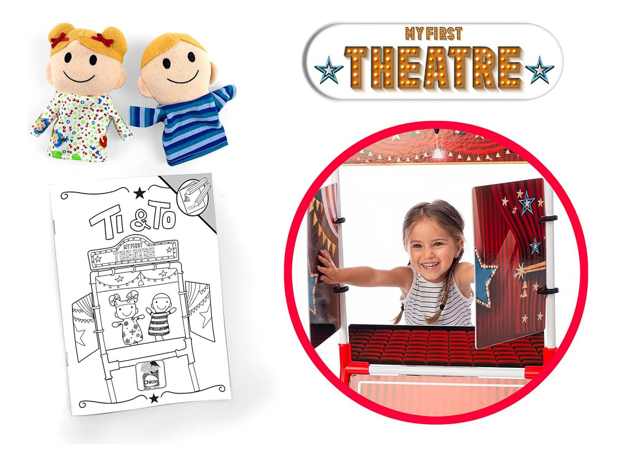 Juguete Mi Primer Teatro Marionetas Niños Didactico Juego Ax