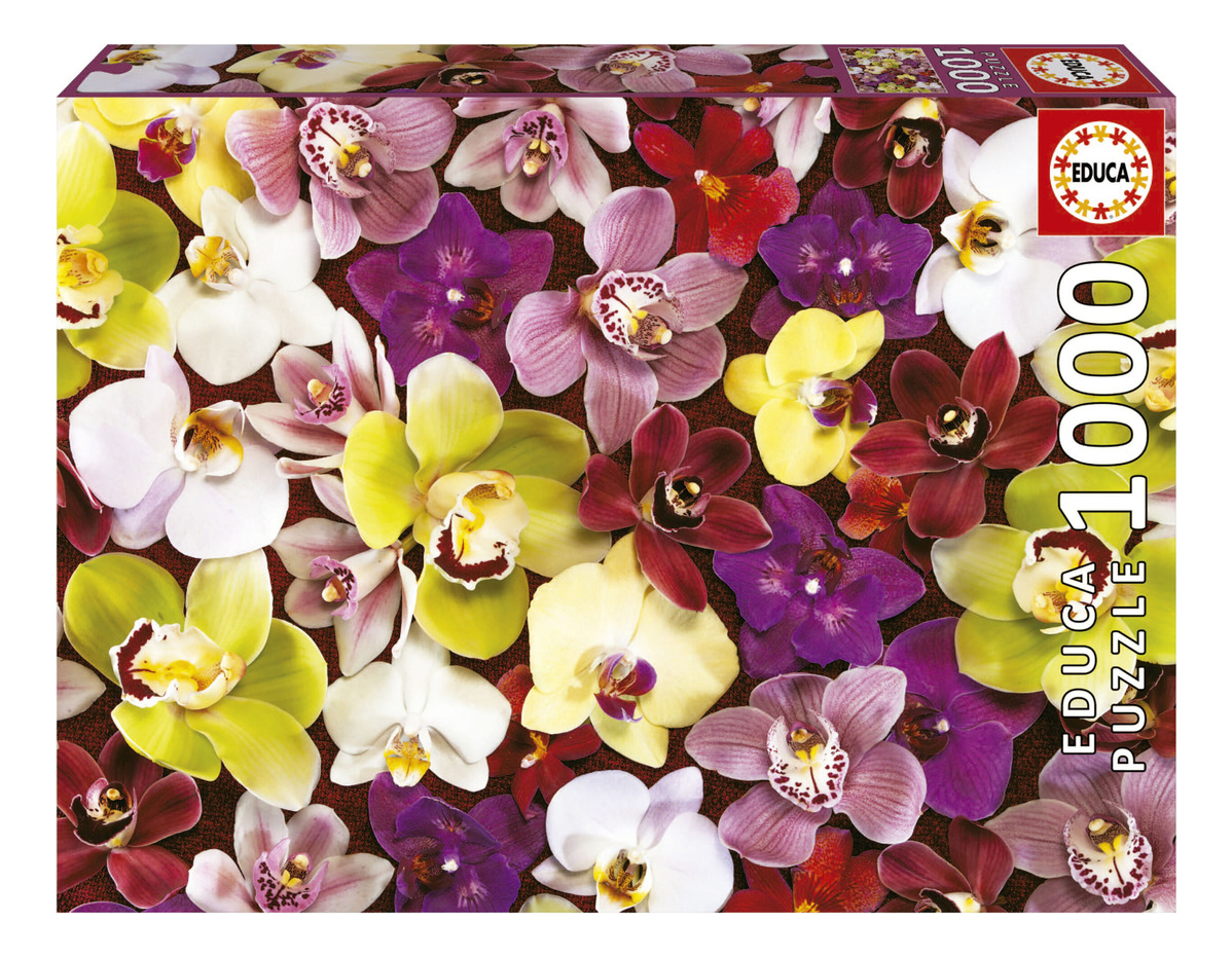 Puzzle Rompecabeza Flores Collage Orquideas 1000pcs Educa Tx