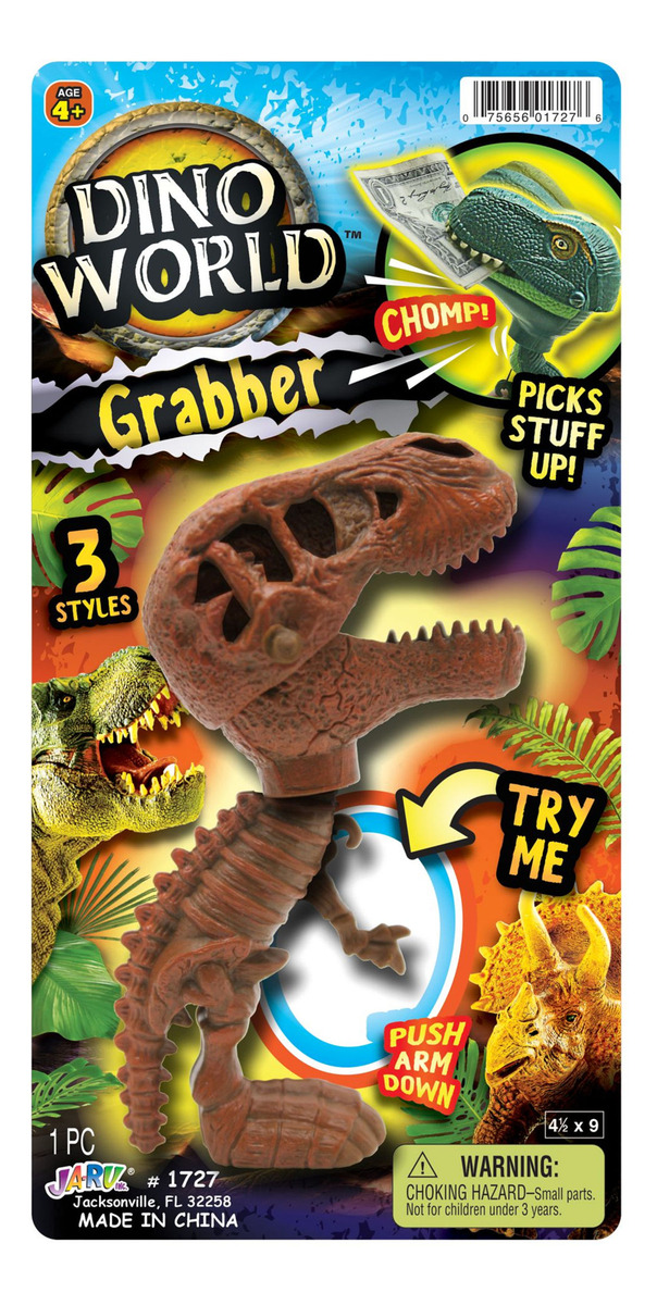 Juguete Pinza Dinosaurio Cabezon Tiranosaurio Rex Trex Jaru