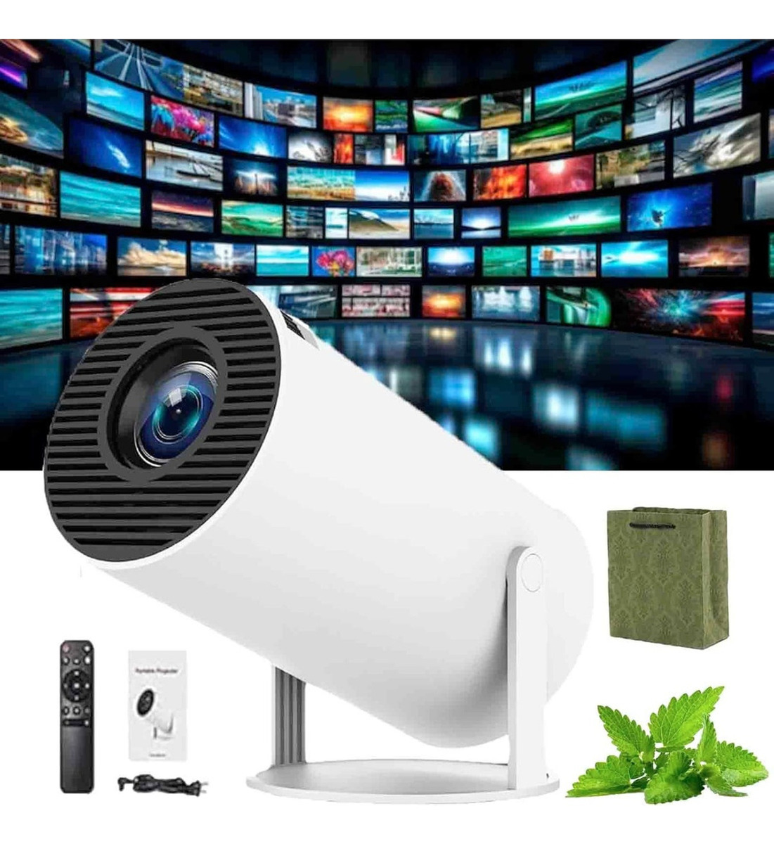 Proyector Android 11 Hd Hy300 Blanco 720p 8 Gb 1 Ram Trex