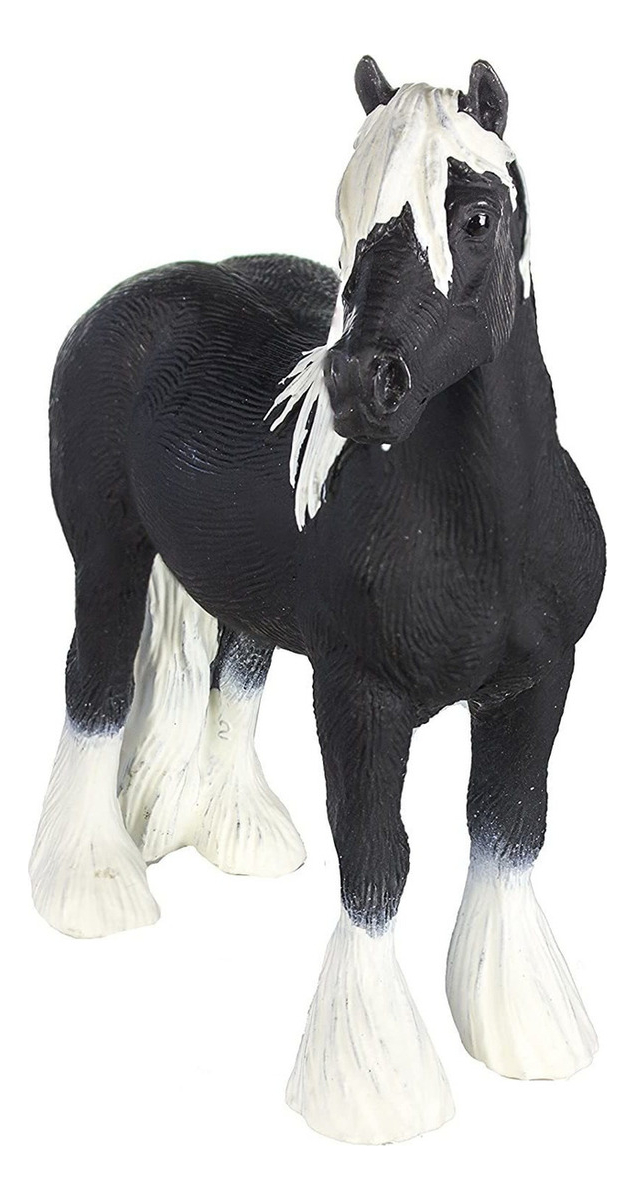 Caballo Semental Gyspy Vanner Figura Safari Coleccionable Tx