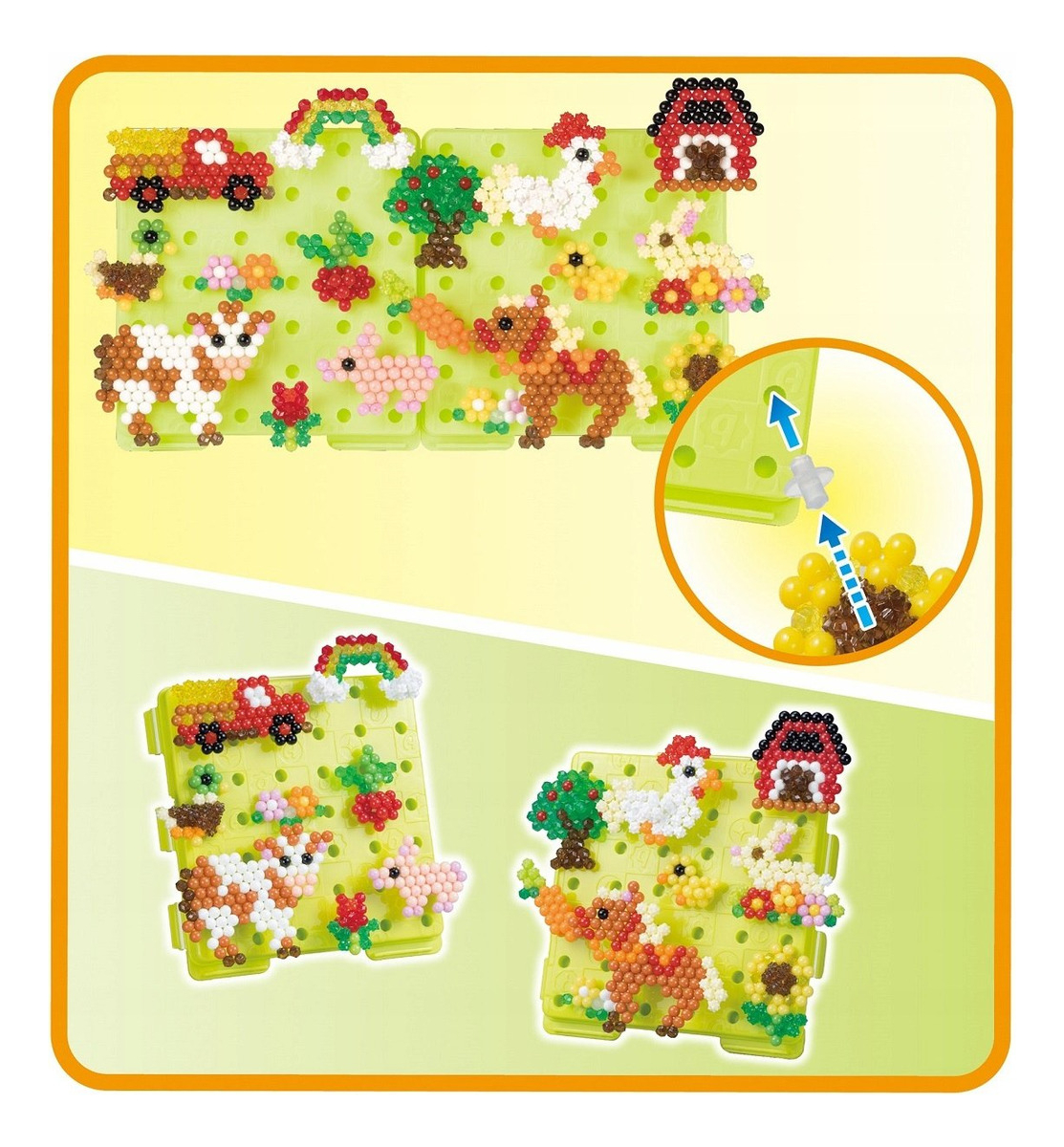 Aquabeads Maletin Dia En La Granja 3600 Cuentas Juguete Trex