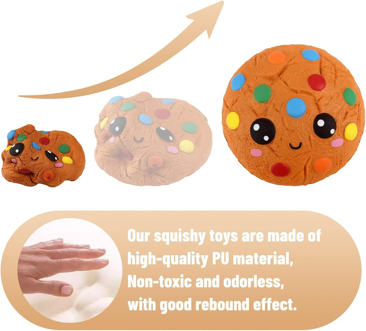 Squishy Ja Ru Galleta Antiestres Juguete Infantil Calidad Tx