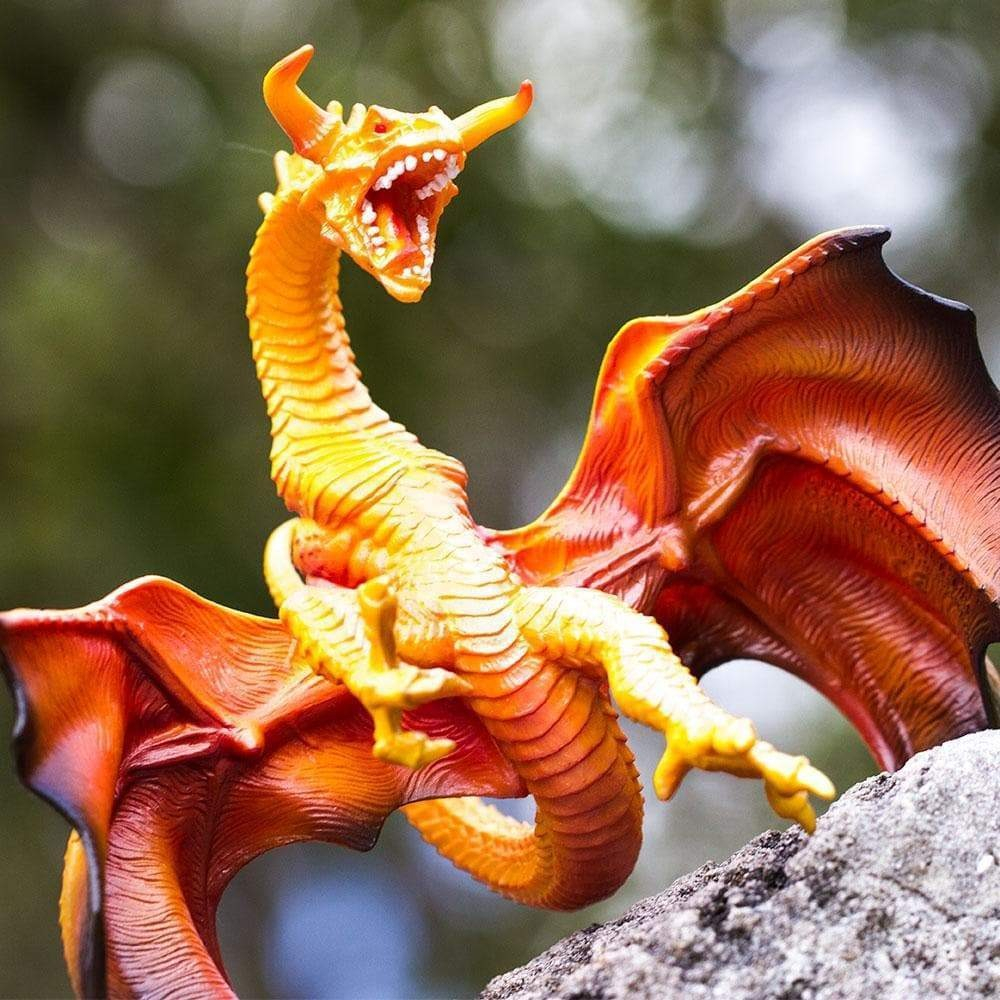 Dragon Lava Realista Muñeco Figura Safari Mitologico Trex
