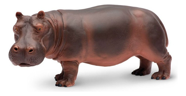 Hipopotamo Figura Safari Hippopotamus Escala Muñeco Trex