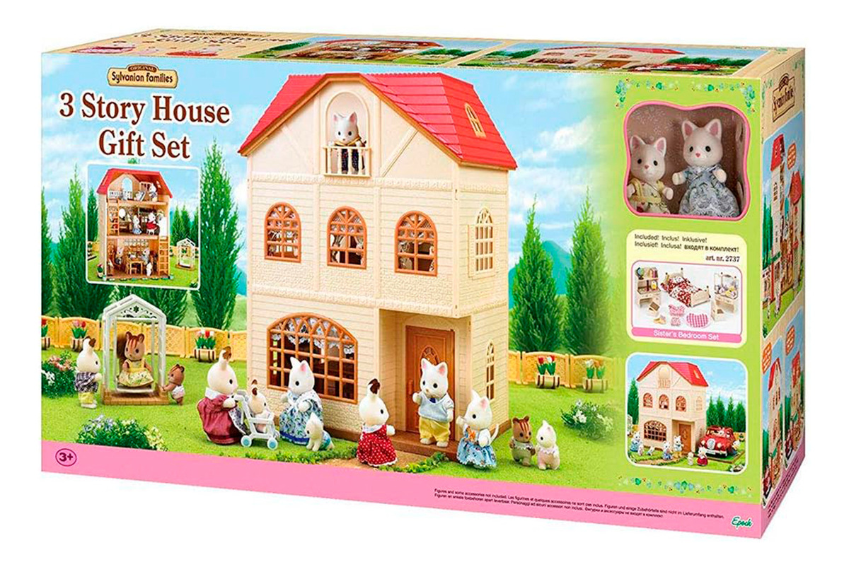 Sylvanian Families Casa 3 Pisos Gatitos Accesorios Juguete ®