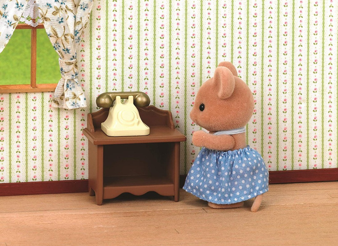 Sylvanian Families Teléfono Y Mesa Set Juguete Niños Trex