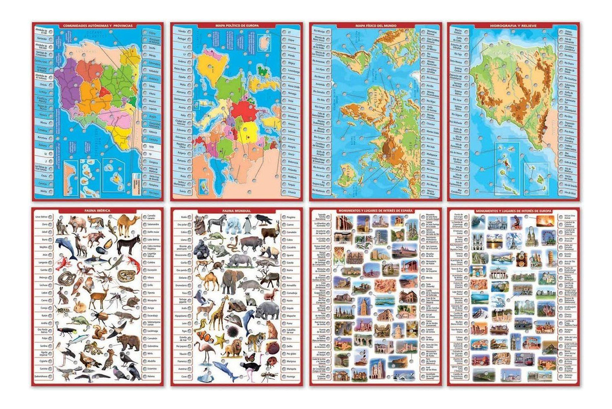 Puzzle Conector Geografía Rompecabezas Didactico Educa Tx