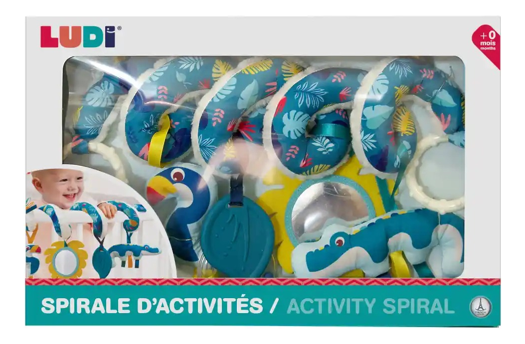 Juguete Para Bebe Espiral De Actividades De Cocodrilo Ludi