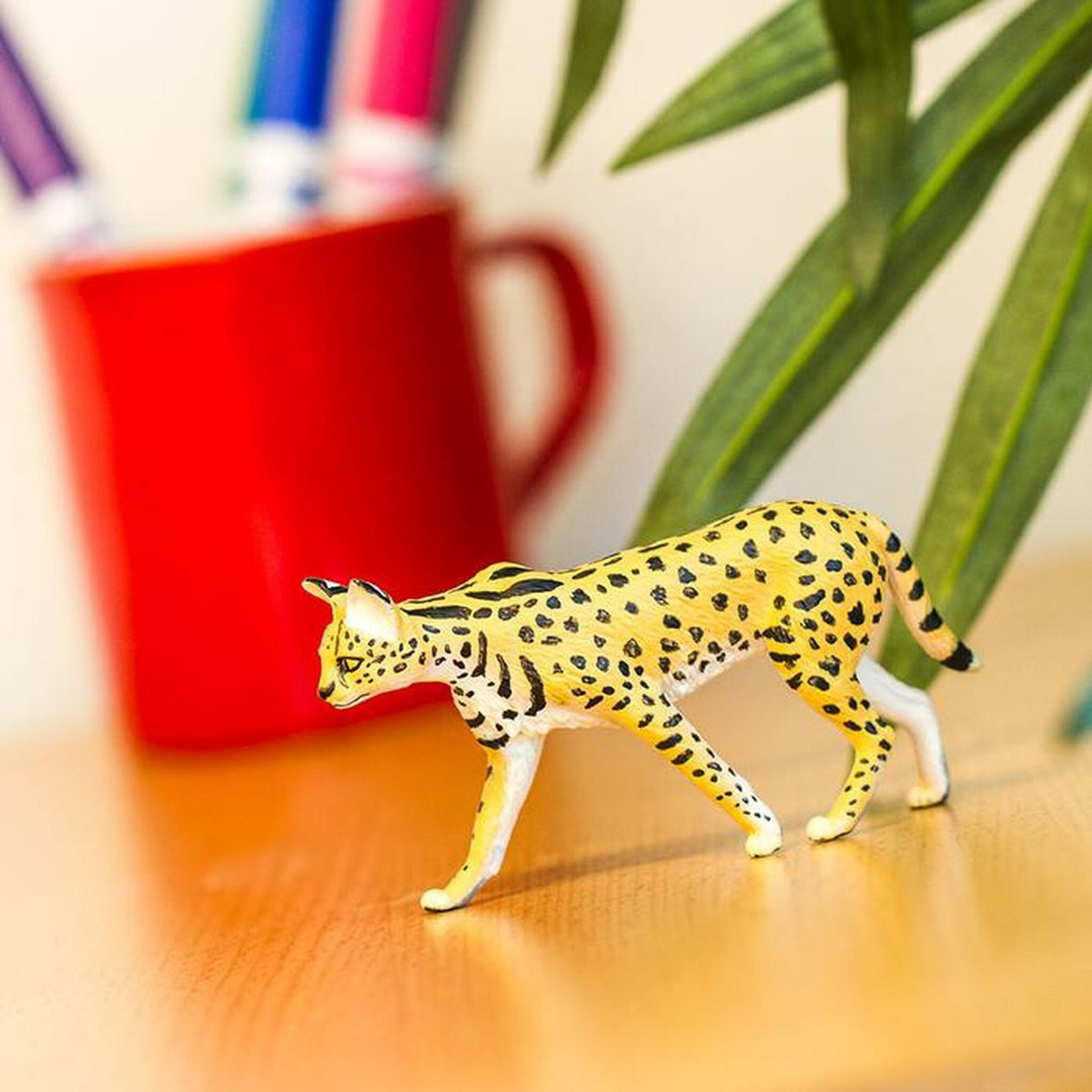 Gato Cerval Africano Safari Figura Muñeco Realista Trex