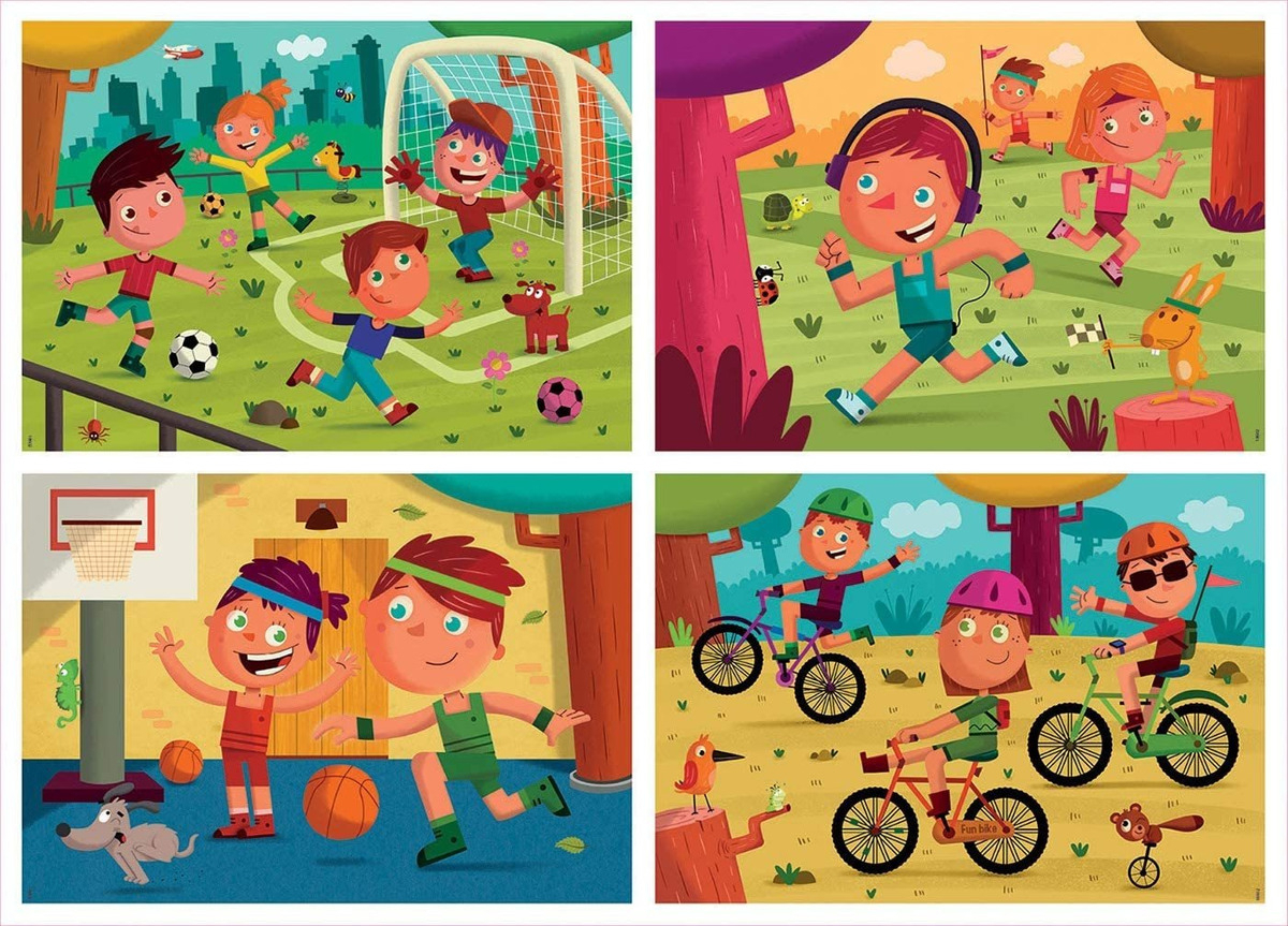 Set Puzzle Deportes Futbol Rompecabezas Niños Educa Trex